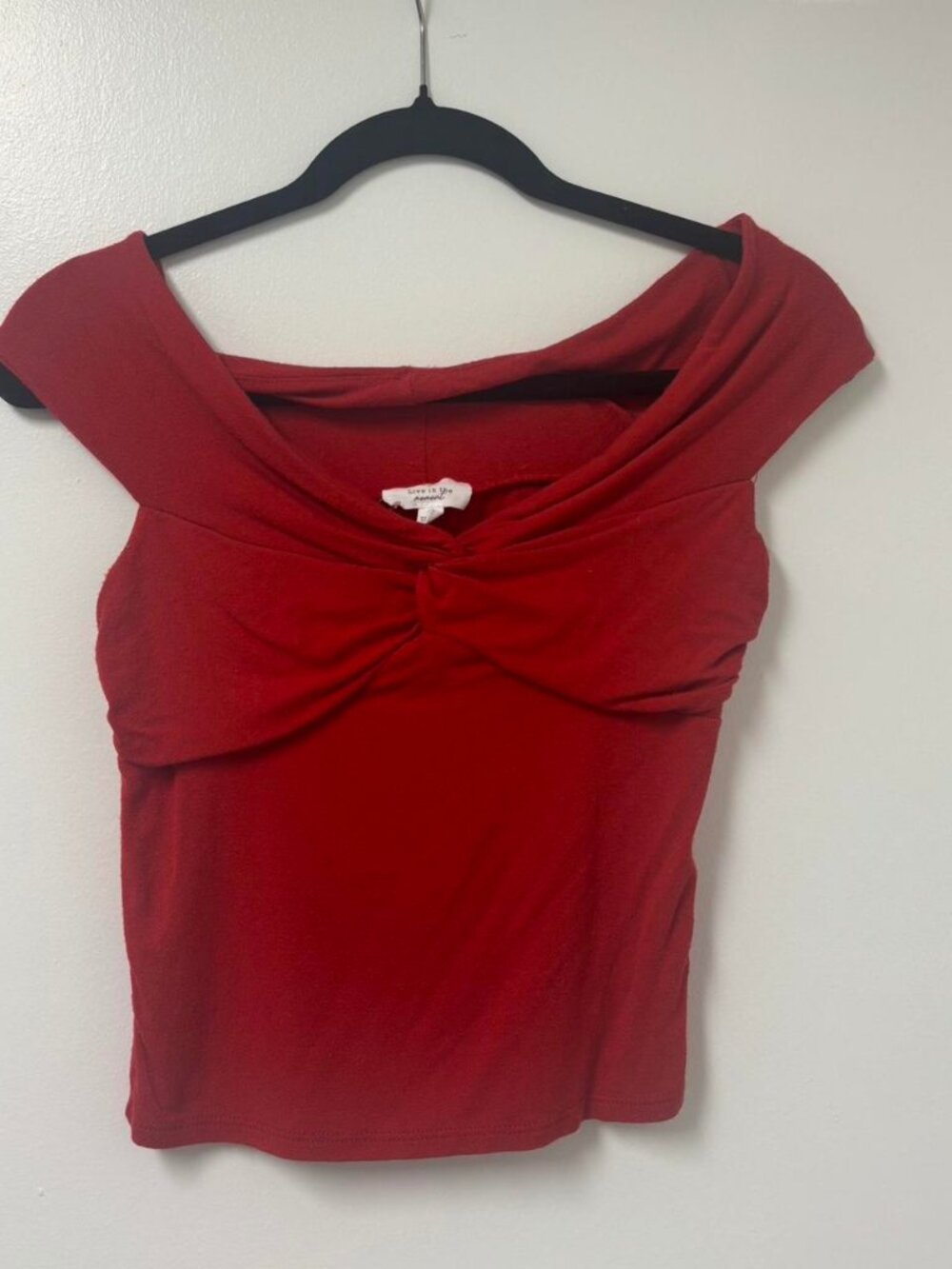 Women's Red and Burgundy T-shirt